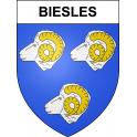 Biesles 52 ville sticker blason écusson autocollant adhésif