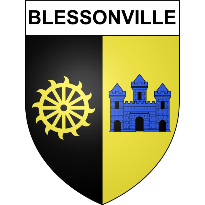 Stickers coat of arms Blessonville adhesive sticker