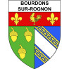 Stickers coat of arms Bourdons-sur-Rognon adhesive sticker