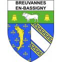 Breuvannes-en-Bassigny 52 ville sticker blason écusson autocollant adhésif