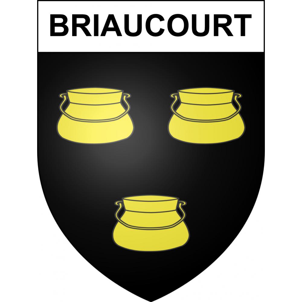 Briaucourt 52 ville sticker blason écusson autocollant adhésif