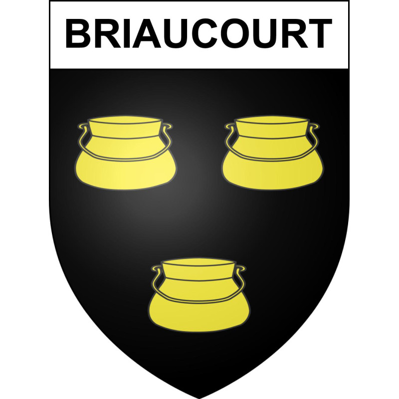 Stickers coat of arms Briaucourt adhesive sticker