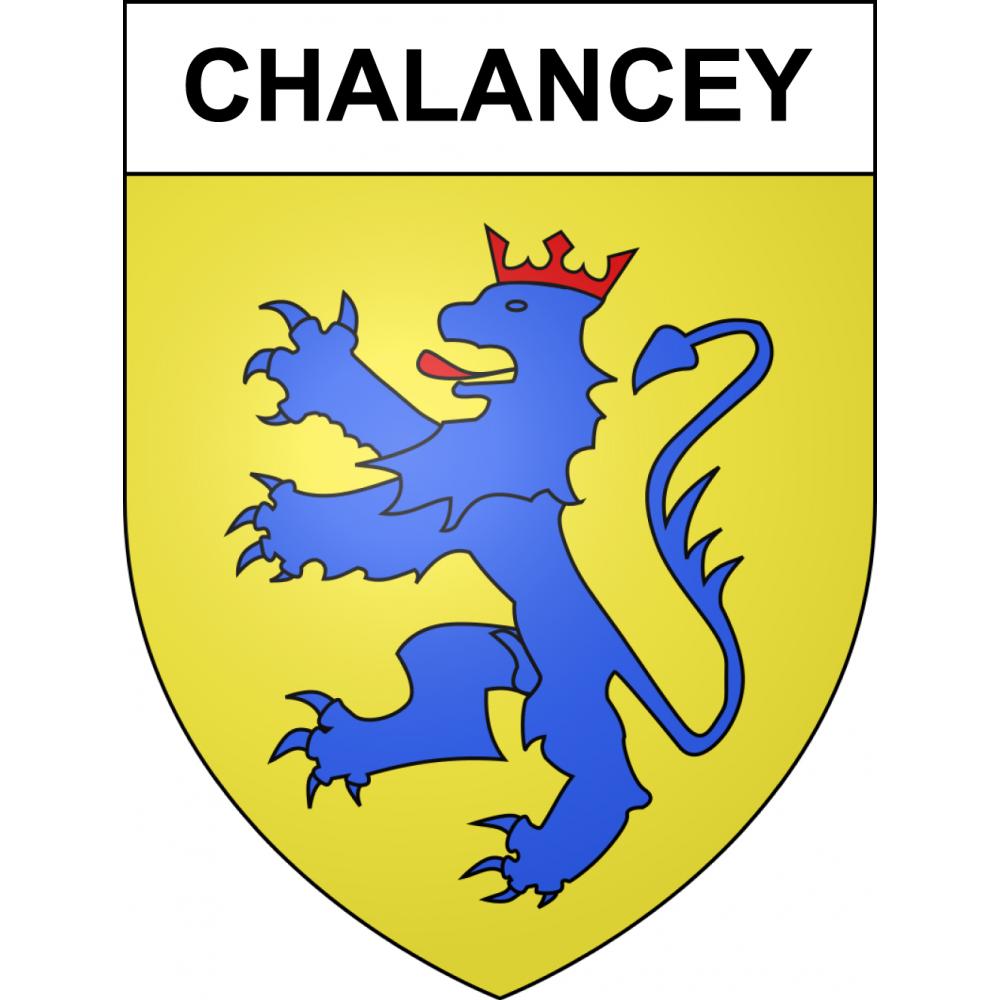 Chalancey 52 ville sticker blason écusson autocollant adhésif