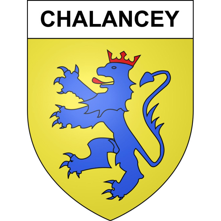 Chalancey 52 ville sticker blason écusson autocollant adhésif