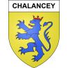 Chalancey 52 ville sticker blason écusson autocollant adhésif
