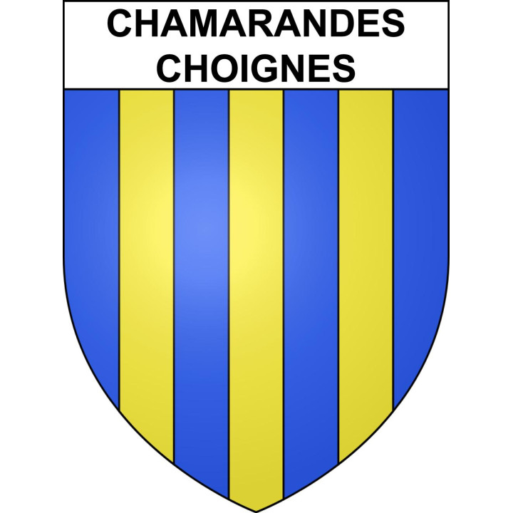 Chamarandes-Choignes Sticker wappen, gelsenkirchen, augsburg, klebender aufkleber