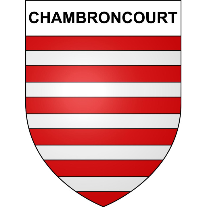 Stickers coat of arms Chambroncourt adhesive sticker