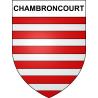 Pegatinas escudo de armas de Chambroncourt adhesivo de la etiqueta engomada