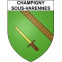 Adesivi stemma Champigny-sous-Varennes adesivo
