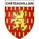 Châteauvillain 52 ville sticker blason écusson autocollant adhésif