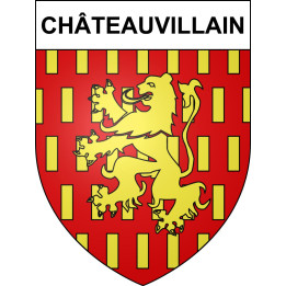 Châteauvillain Sticker wappen, gelsenkirchen, augsburg, klebender aufkleber