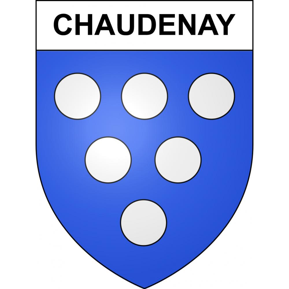 Chaudenay 52 ville sticker blason écusson autocollant adhésif