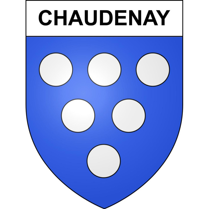 Chaudenay 52 ville sticker blason écusson autocollant adhésif