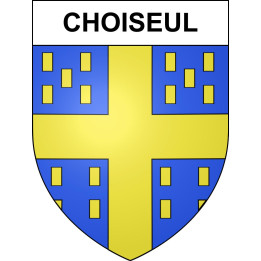 Pegatinas escudo de armas de Choiseul adhesivo de la etiqueta engomada