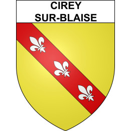 Cirey-sur-Blaise Sticker wappen, gelsenkirchen, augsburg, klebender aufkleber