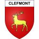 Pegatinas escudo de armas de Clefmont adhesivo de la etiqueta engomada