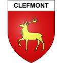 Clefmont Sticker wappen, gelsenkirchen, augsburg, klebender aufkleber