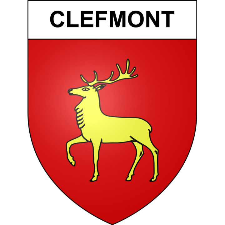 Clefmont Sticker wappen, gelsenkirchen, augsburg, klebender aufkleber