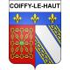 Coiffy-le-Haut 52 ville sticker blason écusson autocollant adhésif