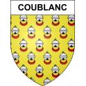 Coublanc 52 ville sticker blason écusson autocollant adhésif