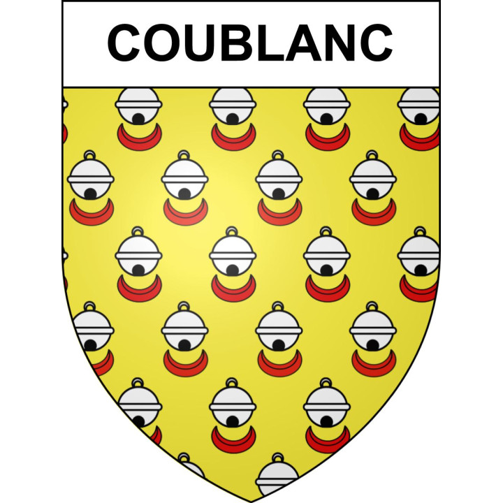 Coublanc Sticker wappen, gelsenkirchen, augsburg, klebender aufkleber