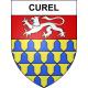 Stickers coat of arms Curel adhesive sticker
