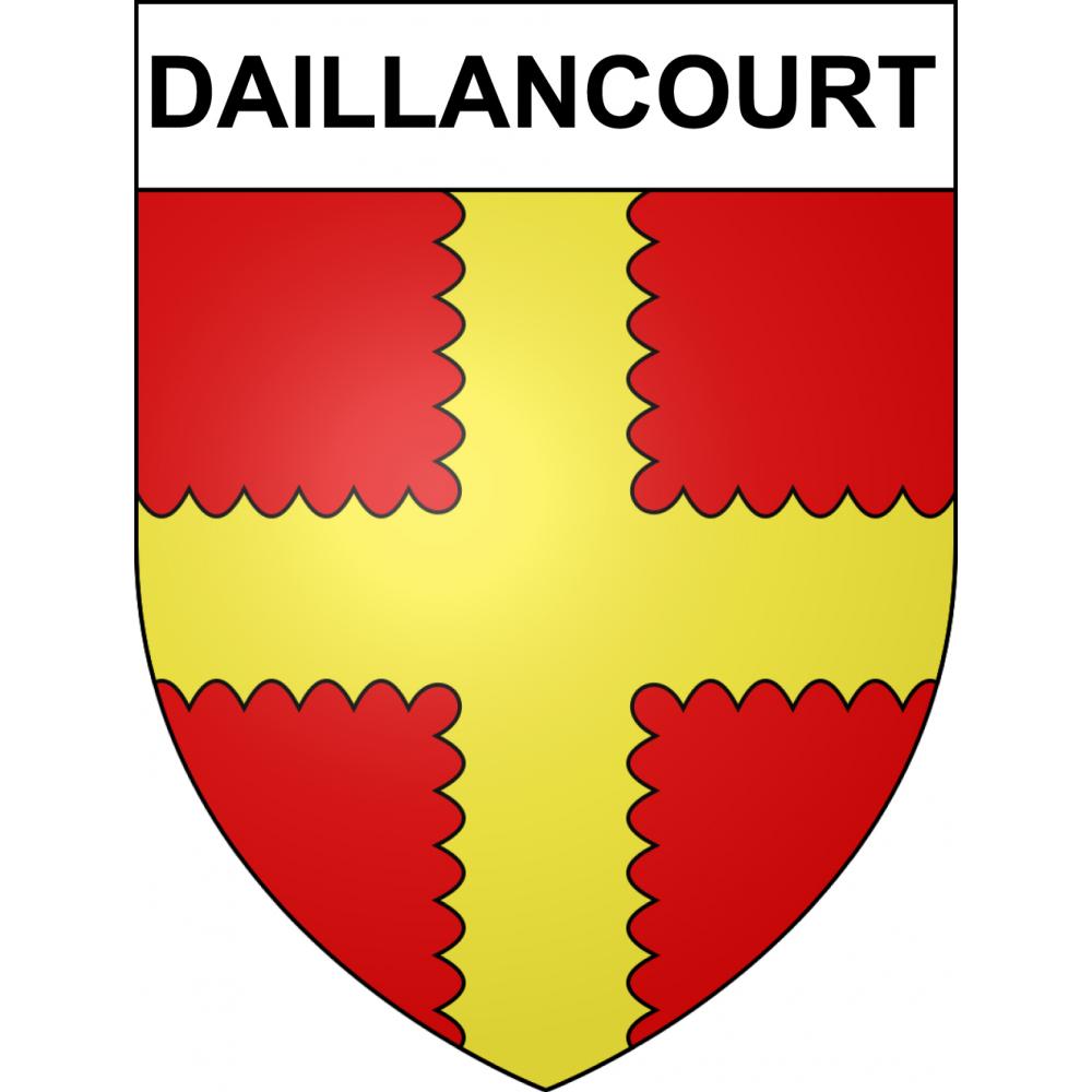 Pegatinas escudo de armas de Daillancourt adhesivo de la etiqueta engomada