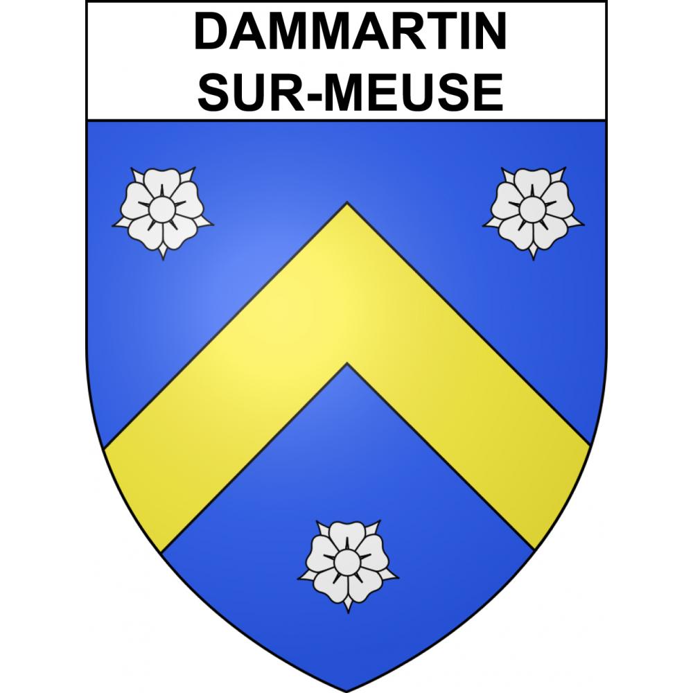 Pegatinas escudo de armas de Dammartin-sur-Meuse adhesivo de la etiqueta engomada