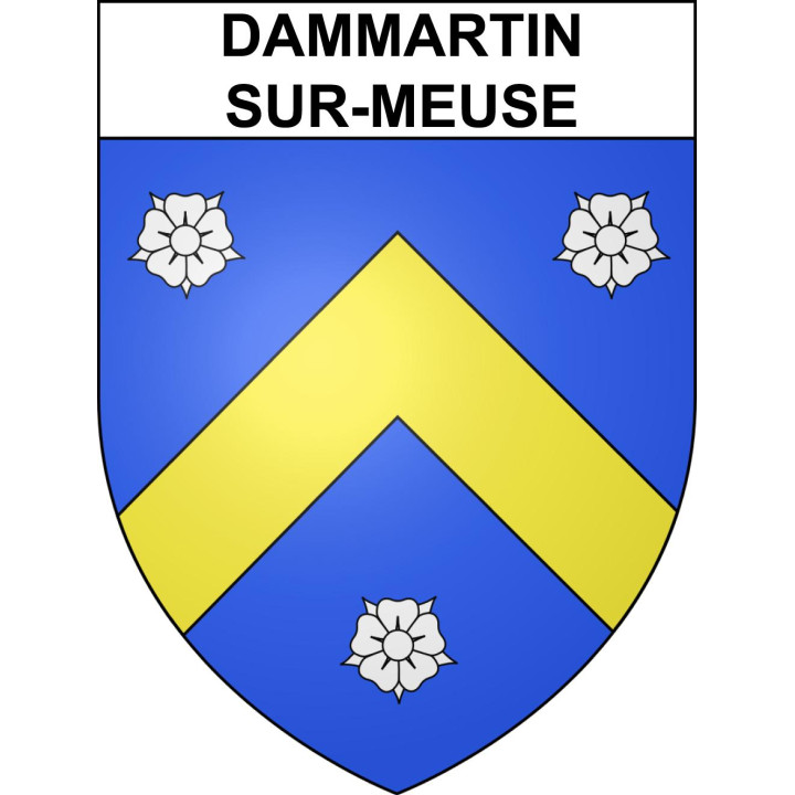 Pegatinas escudo de armas de Dammartin-sur-Meuse adhesivo de la etiqueta engomada