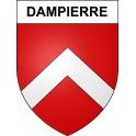 Dampierre 52 ville sticker blason écusson autocollant adhésif