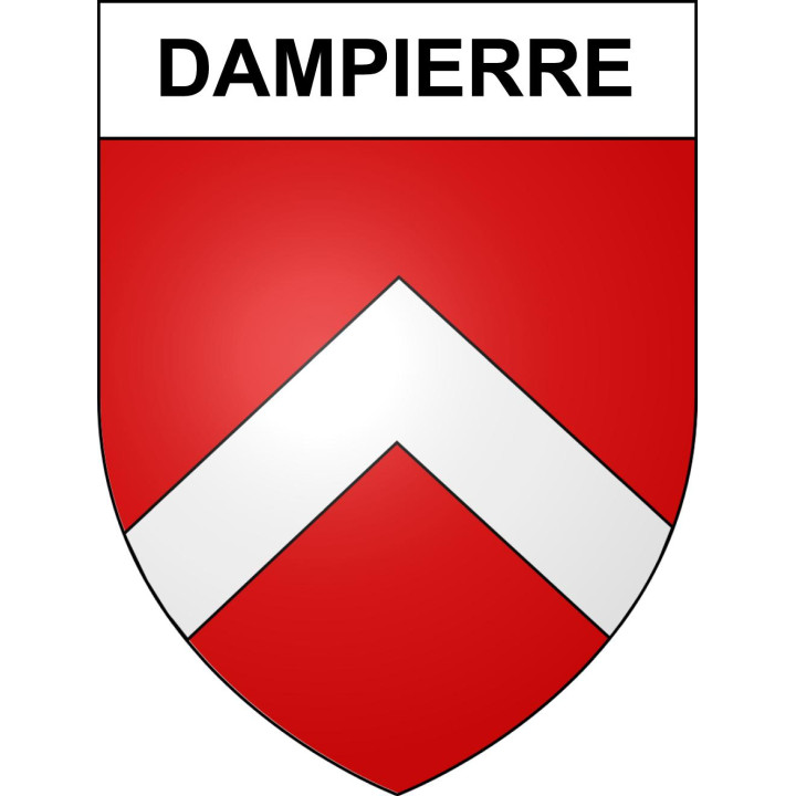 Pegatinas escudo de armas de Dampierre adhesivo de la etiqueta engomada