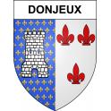 Pegatinas escudo de armas de Donjeux adhesivo de la etiqueta engomada