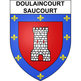 Stickers coat of arms Doulaincourt-Saucourt adhesive sticker