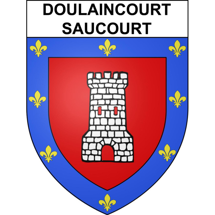 Stickers coat of arms Doulaincourt-Saucourt adhesive sticker