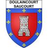 Doulaincourt-Saucourt 52 ville sticker blason écusson autocollant adhésif
