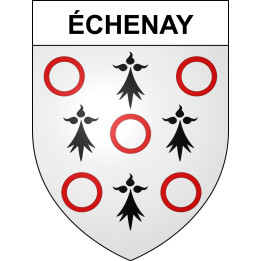 Échenay 52 ville sticker blason écusson autocollant adhésif