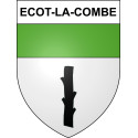 Stickers coat of arms Ecot-la-Combe adhesive sticker