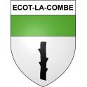 Ecot-la-Combe 52 ville sticker blason écusson autocollant adhésif
