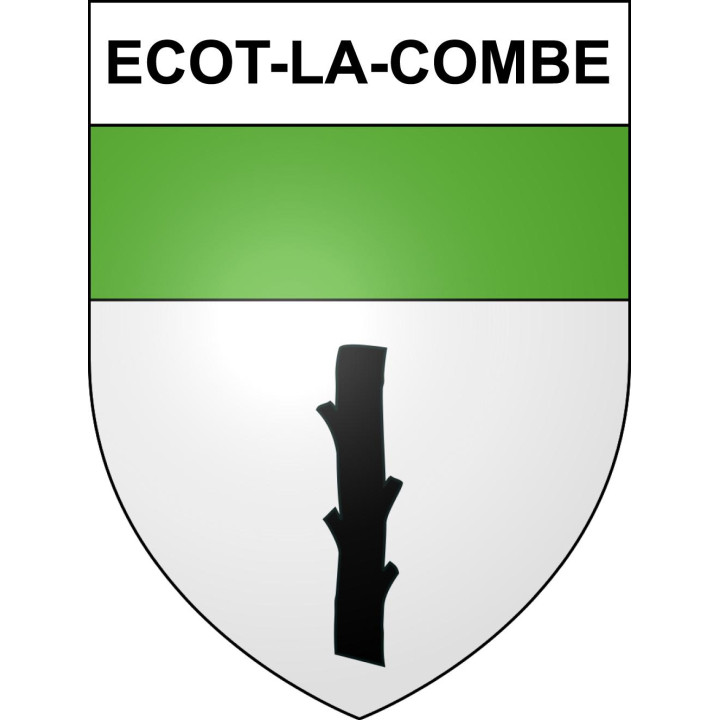 Ecot-la-Combe 52 ville sticker blason écusson autocollant adhésif