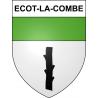 Stickers coat of arms Ecot-la-Combe adhesive sticker