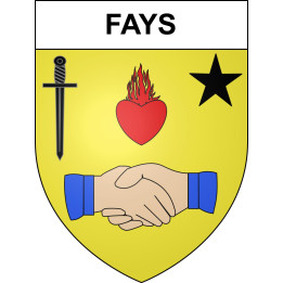 Pegatinas escudo de armas de Fays adhesivo de la etiqueta engomada