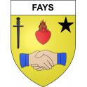 Fays 52 ville sticker blason écusson autocollant adhésif