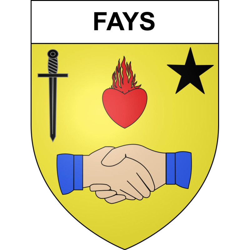 Stickers coat of arms Fays adhesive sticker
