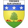 Pegatinas escudo de armas de Fresnes-sur-Apance adhesivo de la etiqueta engomada