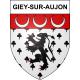 Giey-sur-Aujon 52 ville sticker blason écusson autocollant adhésif