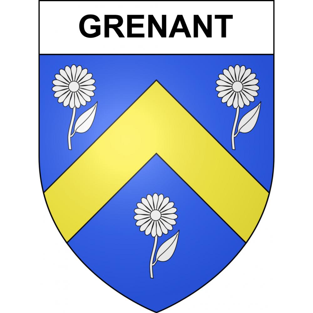 Pegatinas escudo de armas de Grenant adhesivo de la etiqueta engomada
