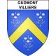 Gudmont-Villiers Sticker wappen, gelsenkirchen, augsburg, klebender aufkleber