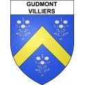Gudmont-Villiers 52 ville sticker blason écusson autocollant adhésif