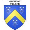 Stickers coat of arms Gudmont-Villiers adhesive sticker