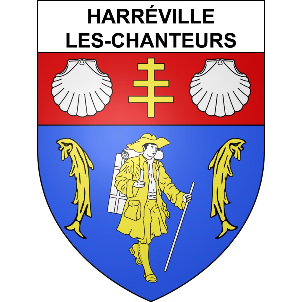 Pegatinas escudo de armas de Harréville-les-Chanteurs  adhesivo de la etiqueta engomada